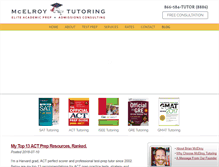 Tablet Screenshot of mcelroytutoring.com